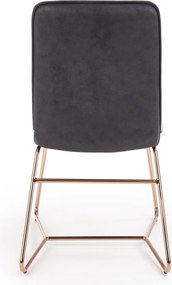 Krzesło z podstawą w kolorze różowego złota K390