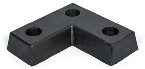 Odbój gumowy do ramp, 460 x 460 x 100 mm