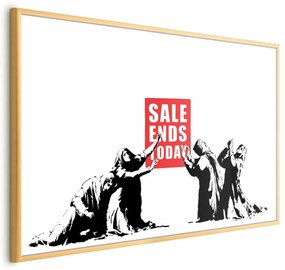 Plakat Wyprzedaż 60x40 cm z ramą złotą bez marginesu ARTGEIST B