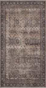 Dywan vintage INKA Oriental z Efektem Postarzenia Brązowy 80 cm x 150 cm