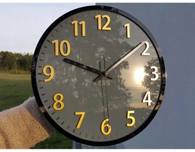 Zegar ścienny okrągły cichy nowoczesny akrylowy na ścianę duże cyfry loft