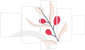 Obraz - Różowa abstrakcja kwiatowa N⁰3 (125x70 cm)