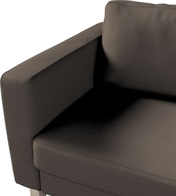 Pokrowiec na sofę Karlstad 3-osobową nierozkładaną, krótki kolor brązowy tkanina strukturalna