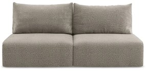 Beżowa rozkładana/ze schowkiem sofa 216 cm Kalena – Makamii