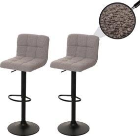 Stołki barowe MCW-G87 (zestaw 2 szt.), szare