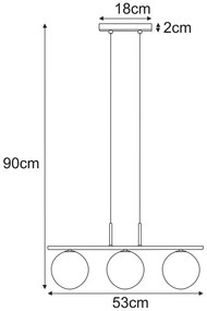 Wisząca lampa nowoczesna M5-D45