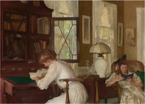 Obraz - Edmund Tarbell, Josephine and Mercie, reprodukcje (70x50 cm)