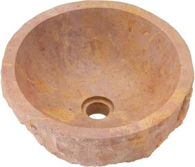 Umywalka z naturalnego kamienia Savona, Ø 35 - 40 cm