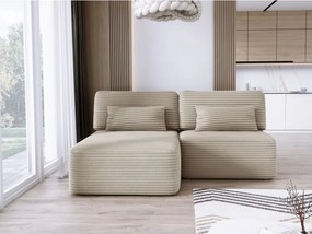 Narożnik TILIA wolnostojący układ L strona Lewa z funkcją spania w tkaninie Tilia 11