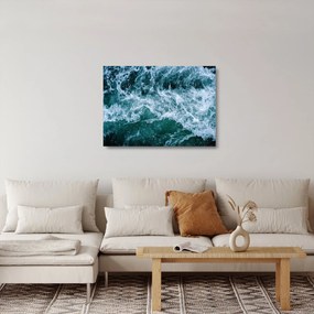 Obraz na szkle - Fale oceanu (70x50 cm)
