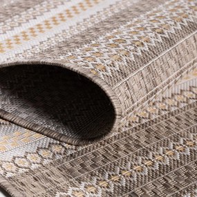 Dywan zewnętrzny Sunny paseczki beżowe 80 cm x 250 cm