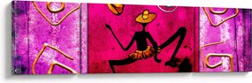 Obraz historycznego muralu (170x50 cm)