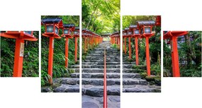 Obraz - Sanktuarium Kifune (125x70 cm)