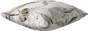 Poszewka Kinga na poduszkę kolor szary tkanina strukturalna, wzorzysta