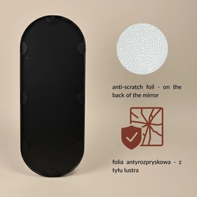 Dekoracyjne lustro wiszące ALVA, 80 x 30 cm