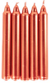 Metaliczne świece stołowe z parafiny, 10 cm