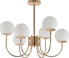 Sufitowa sześcioramienna lampa glamour - R3-L55