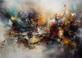 Obraz na szkle - Grafika abstrakcyjna (70x50 cm)
