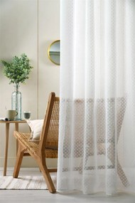 Biała, transparentna firana, 135 x 260 cm