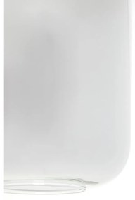 Czarna lampa sufitowa z szklanym kloszem 100x22 cm Lekar – Light &amp; Living