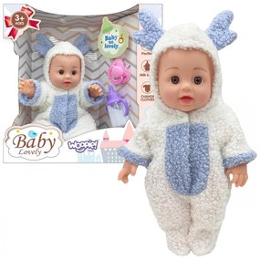 Woopie royal lalka bobas w ubranku reniferek + akcesoria 28cm