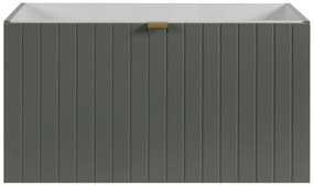 Szafka pod umywalkę HARMO 80 cm szaro-zielony półmat KROFAM