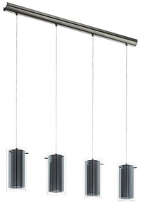 Eglo 99287 - Lampa wisząca na lince PINTO TEXTIL 4xE27/16W/230V