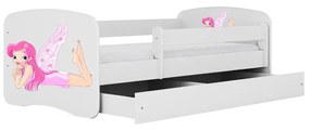 Łóżko dziecięce BABY DREAMS 140x70 wróżka ze skrzydełkami KOCOT KIDS