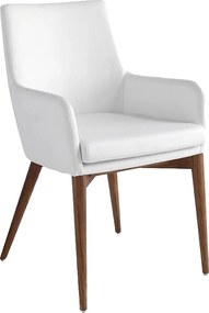 Białe krzesło z ekoskóry 4006 ANGEL CERDA