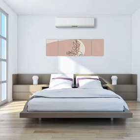 Obraz - Boho leaves N⁰2 (170x50 cm)