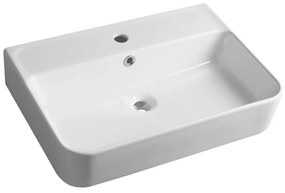 Biała ceramiczna umywalka 60x42 cm Gali – Sapho