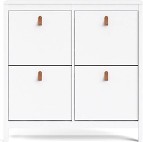 Elegancka szafka na obuwie Madrid biały mat