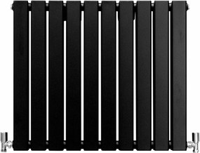 Grzejniki panelowe designerskie, matowo czarne, 600 mm x 700 mm