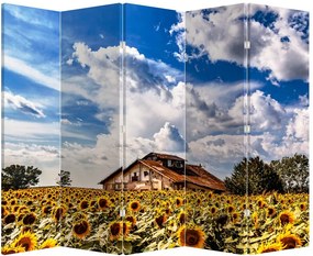 Parawan - Pole słoneczników (210x170 cm)