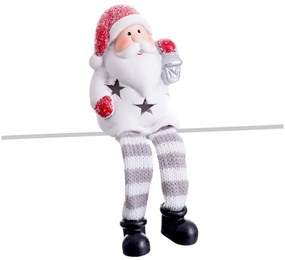 Czerwono-biała dekoracja świetlna ze świątecznym motywem Santa Claus – Casa Selección