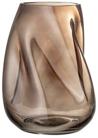 Brązowy szklany wazon Bloomingville Ingolf, wys. 26 cm