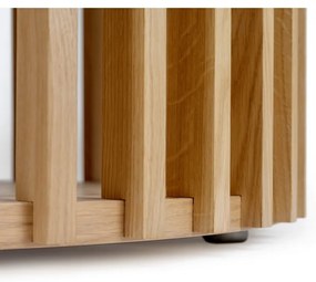 Stolik z drewna dębowego Woodman Drum, ø 83 cm