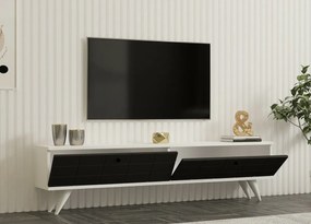 Stolik pod telewizor Alberi White and Anthracite