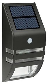 LED solarny kinkiet z czujnikiem LED/3,7V 500 mAh IP44 czarny