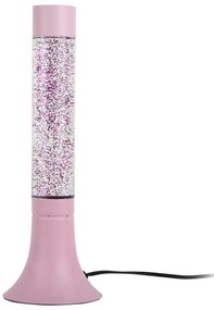 Różowa lampa stołowa ze szklanym kloszem (wysokość 37,5 cm) Astro Glittler – Leitmotiv