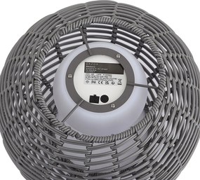 Zewnętrzna lampa stołowa ciemnoszara 30 cm z możliwością ładowania LED przez USB-C IP44 - Oli
