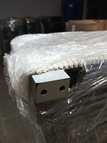 PROMOCJA Jasnobeżowy zestaw wypoczynkowy w kształcie U SMART COSARO 295x140 cm II jakość