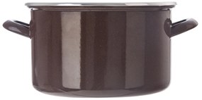 Orion Emaliowany garnek z rantem Brown, 6,5 l, 6,5 l