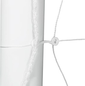 SPORTNOW Bramka do piłki nożnej, solidna siatka, rama z tworzywa sztucznego, kołki, 300L x 120B x 200H cm, Biały