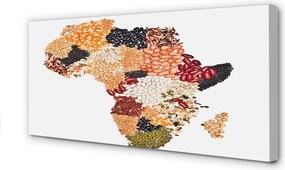 Duży obraz na płótnie Mapa z Przyprawami