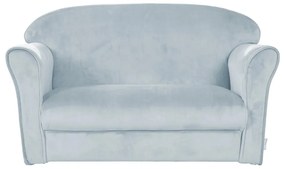 Jasnoniebieska aksamitna sofa dla dzieci 78 cm Lil Sofa – Roba