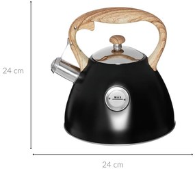 Czajnik z gwizdkiem na każdą kuchenkę, 2,5 l