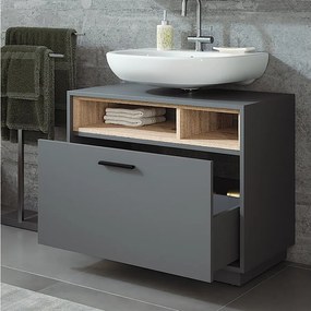 Szafka podumywalkowa antracyt/sonoma 80x35x64 beatrice