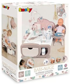 Smoby baby nurse elektroniczny duży kącik opiekunki dla lalki 19 akcesoriów