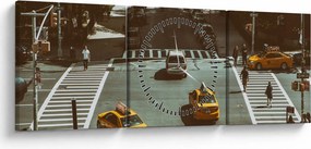 Obraz - New York (z zegarem) (90x30 cm)